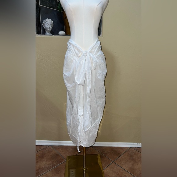 J.Crew White Beach Sarong Convertible Skirt Size Small - Picture 8 of 12